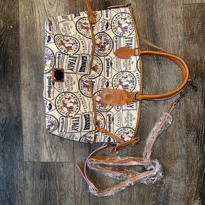 Stylish Tan and Cream Handbag